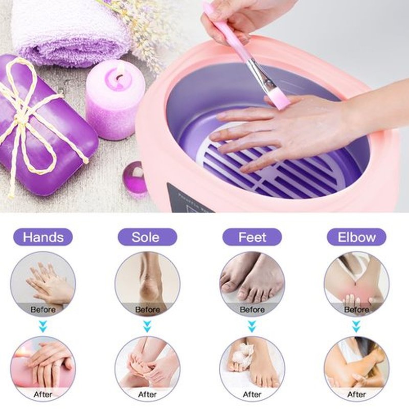 Biutee Paraffin Wax Refills 6 Pack 0.44 Pound per pack Lavender Scented Paraffin Wax Paraffin Blocks Moisturizing for Hand and Feet Low Melt Paraffin Wax