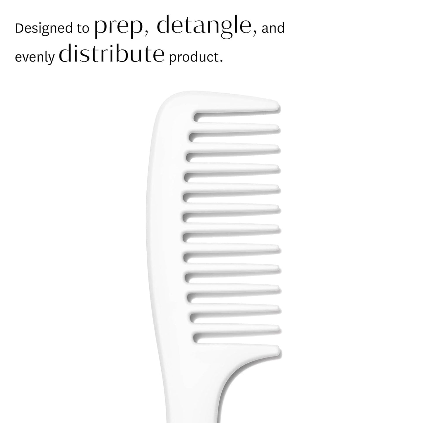T3 Detangle Duo Brush Set | Detangling Brush and Shower Comb Set | Comb to Disperse Liquid & Brush to Detangle Wet Hair| For All Hair Lengths and Textures, white, 1 Count (Pack of 1)