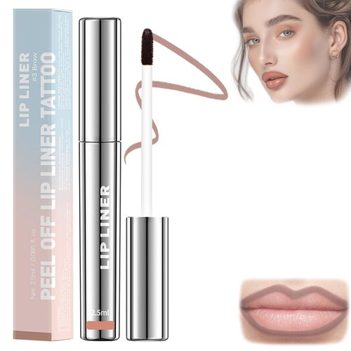 KDGENG Velleara Lip Stain, Veldoro Lip Stain, Veldoro Peelix Peel Off Lip Liner, Peelix Peel Off Lip Liner Stain, Timbersonic Peel Off Lip Liner, Lip Stain Long Lasting Waterproof (#Brow)