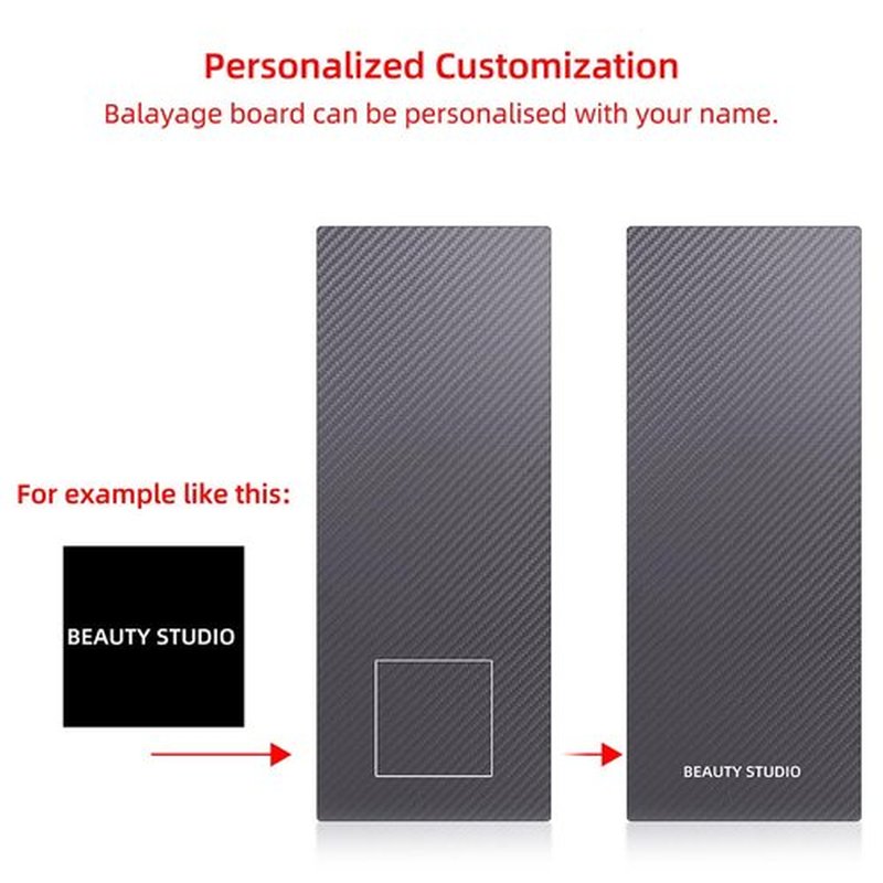 SHKALLI Professional Carbon Fibre Foil/Balayage Board,Highlighting Board, Hair Colouring Tool, Lightweight, flexible, sturdy.(Matte Black G)