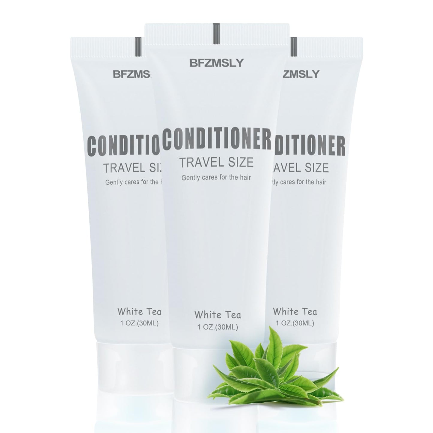 BFZMSLY 50 Pack Bulk Travel Size Conditioner, 1 fl oz White Tea Scent, Mini Hotel Conditioner for Guests, TSA Approved, Individual Tubes for Hotels, Airbnb, Vacation Rentals, Hospitality Toiletries