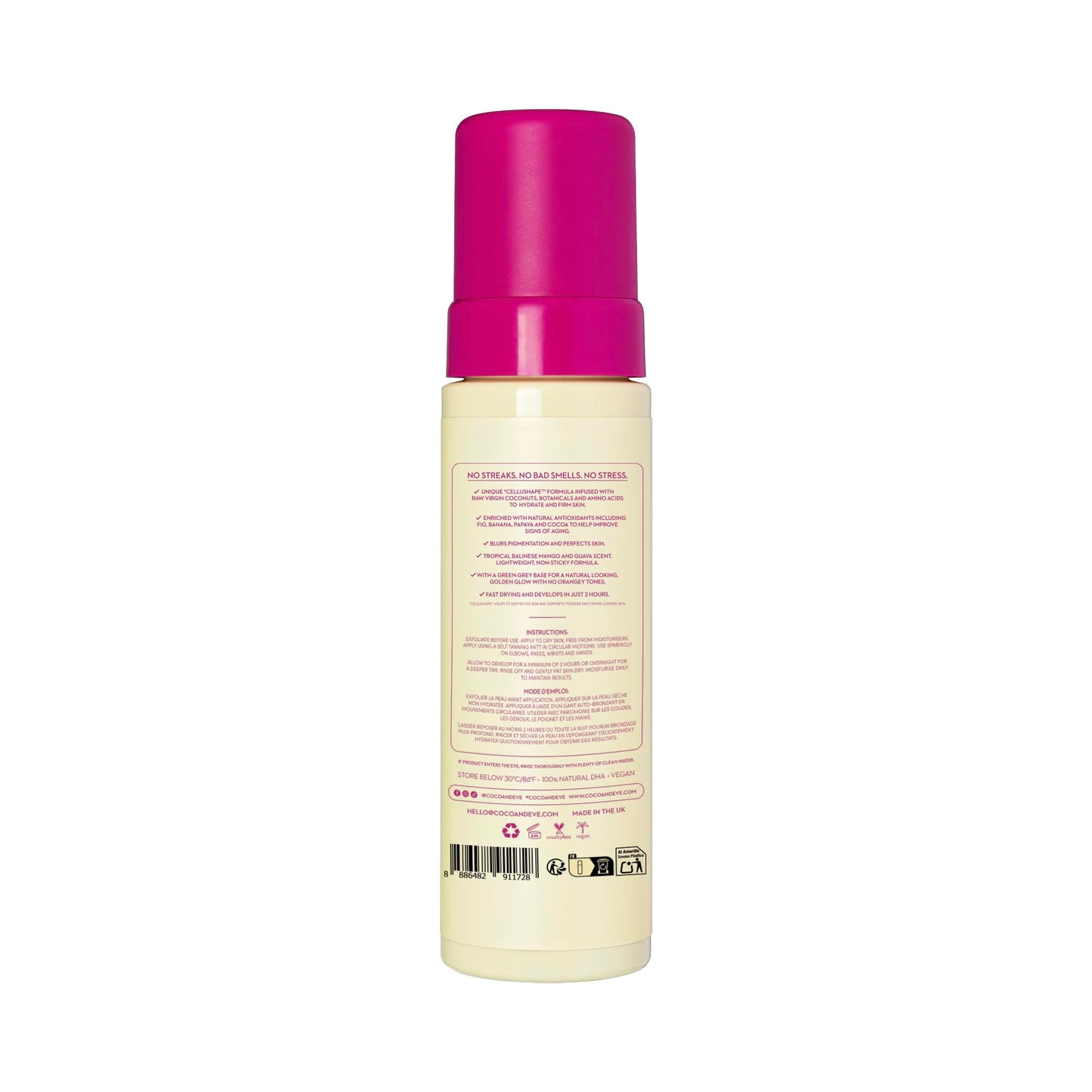 Coco & Eve Bali Bae Self Tan Set (Medium). All Natural Sunless Tanning Mousse. Instant Self Tanning Lotion with Bronzer, Mitt Applicator, Kabuki Brush and Back Applicator for Flawless Application