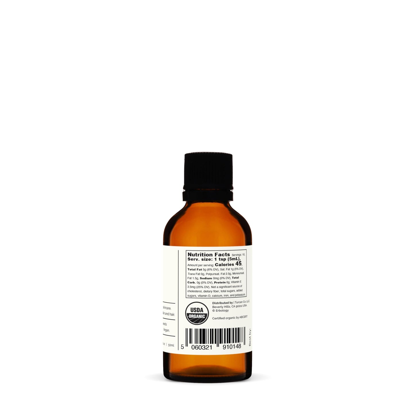 Erbology Organic Amaranth Oil 1.7 fl oz - Cold-Pressed - Rich in Squalene (8%) and Vitamin E (580% RI) - Regenerate and Nourish - No Additives or Preservatives - Sustainably Sourced - Vegan - GMO-Free