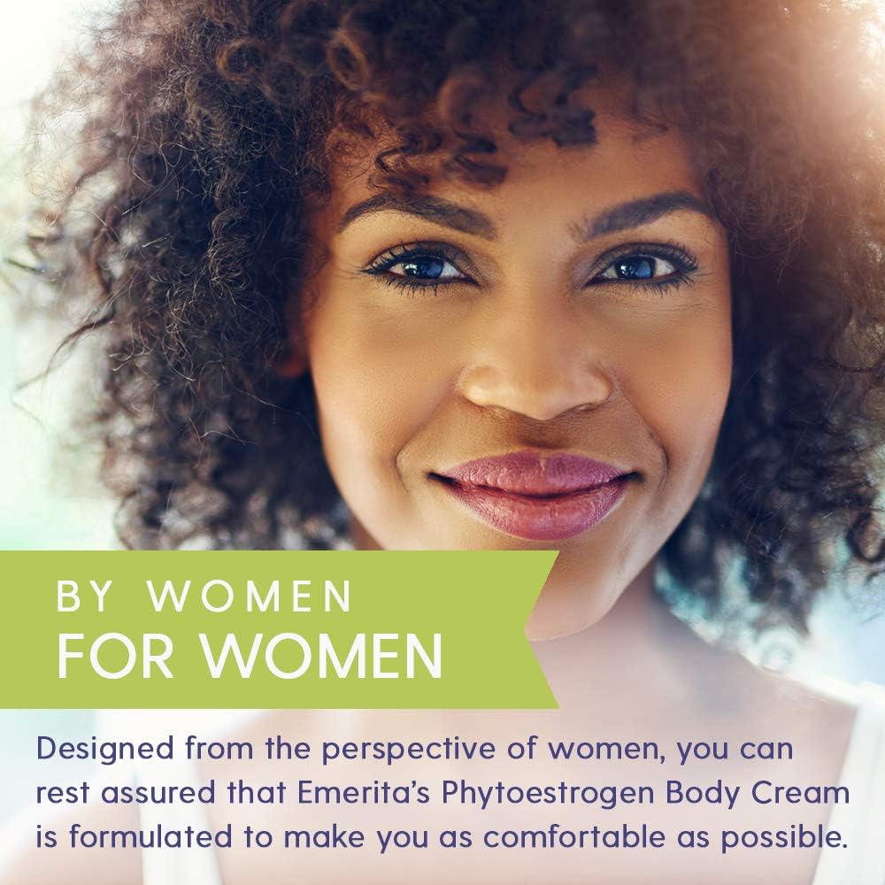 Phytoestrogen Body Cream by Emerita – 2 oz Moisturizer for Hormonal Balance