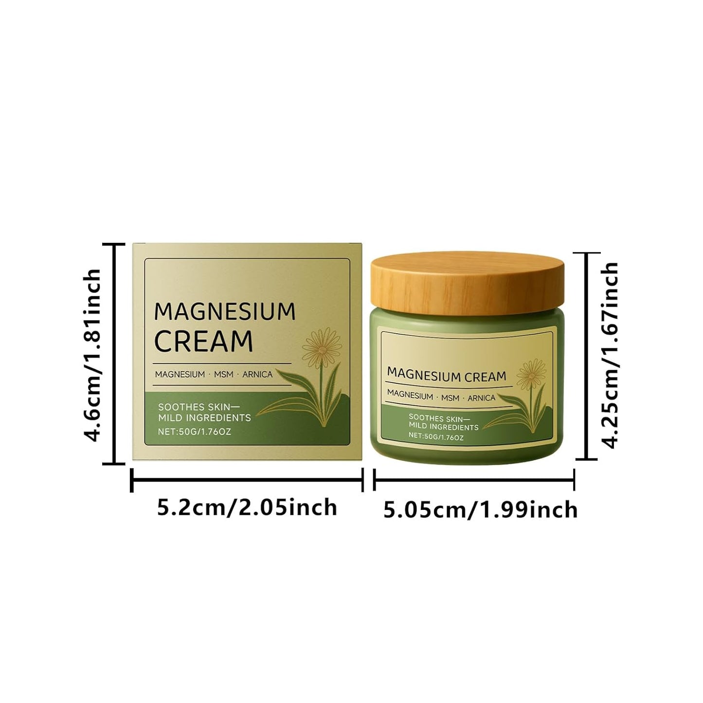 Magnesium Cream for Nerve Relief | Total Soothe with MSM & Arnica - 1 Piece