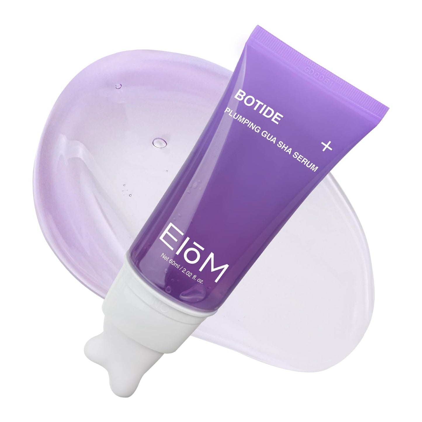 Eiom Botide Copper Peptide Sculpting Serum with Built-In Ceramic Gua Sha | 20 Peptides + 8-Type Hyaluronic Acid, Eye Area, Jawline & Neck Firming Care, Retinol-Free Korean Skin Care (2.02 fl oz)