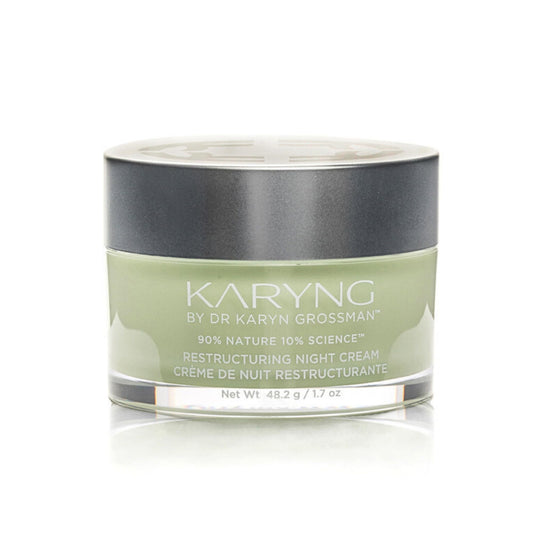 Karyng Restructuring Night Cream for Face, Fragrance-Free Overnight Moisturizer, Hydrating and Firming Anti-Aging Face Cream for Sensitive and Mature Skin, 1.7 oz