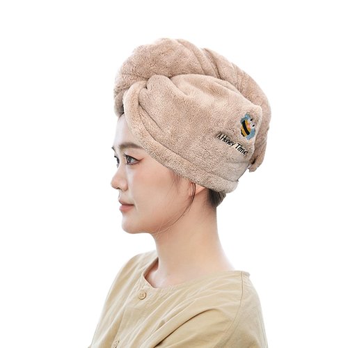 Thick Hair Drying Towels - Rapid Dry Microfiber Wrap for Long Curly Hair | Absorbent Turban for Women & Girls | Great for Bath & Shower