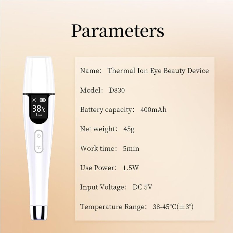 Swan Eye Massager Wand - Rechargeable Facial Massager for Dark Circles & Puffiness | Portable & Effective