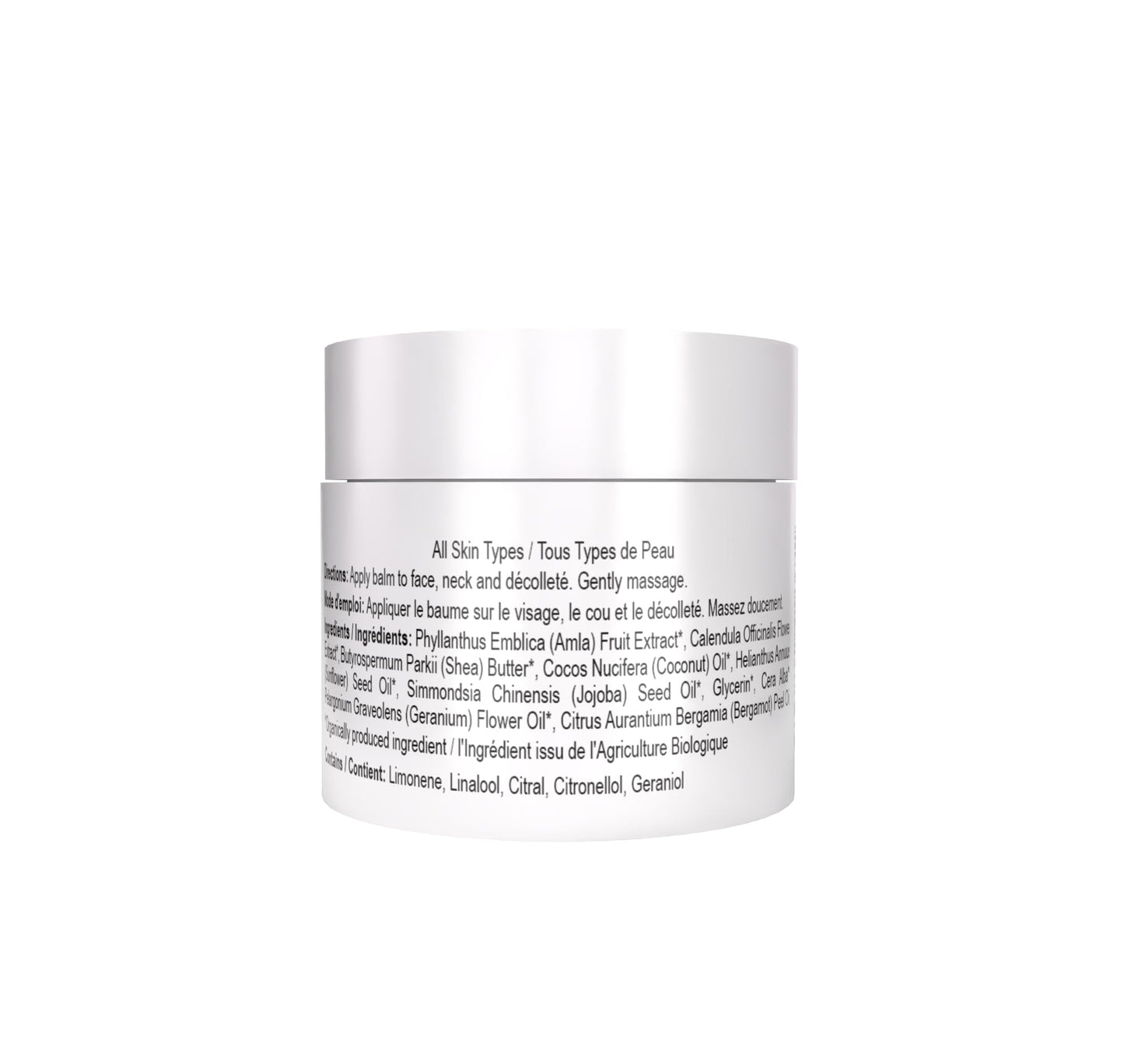 ORGANIC PLANET Rose Geranium Moisture Balm - USDA Certified Organic Face & Neck Cream - Deep Hydration, Fine Line Reduction & Anti-Aging Skin Care - 1.7 Fl Oz