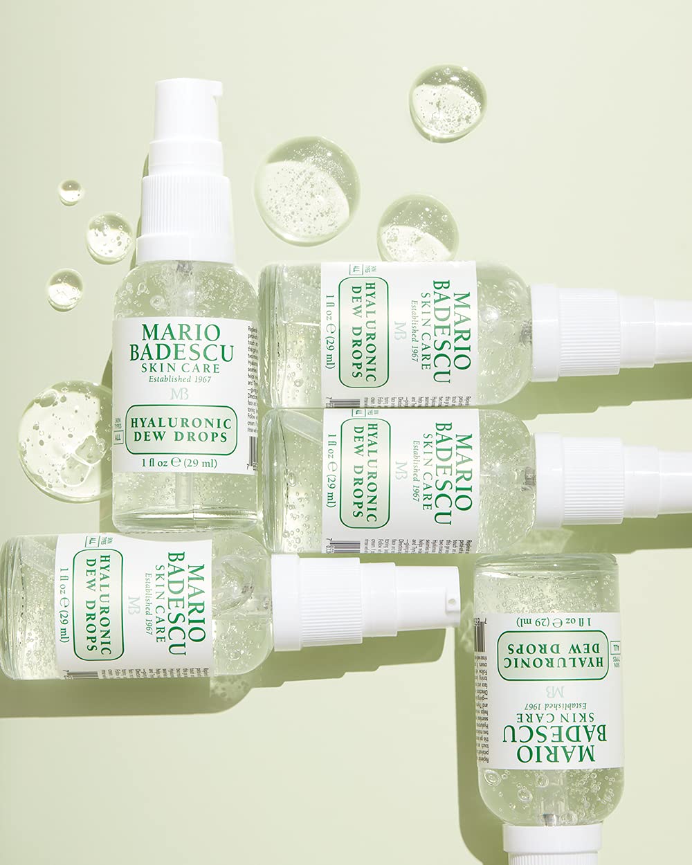 Mario Badescu Hyaluronic Dew Drops for All Skin Types – Hydrating Gel-Serum Hybrid with Sodium Hyaluronate, Niacinamide & Botanical Extracts for a Dewy, Glass-Like Glow – 1 Fl Oz