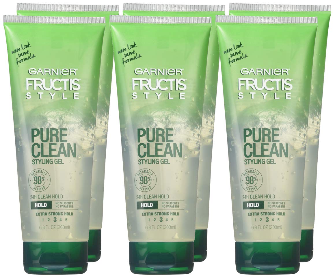 Garnier Fructis Style Pure Clean Styling Gel, 6.80 Oz ( Pack of 6)