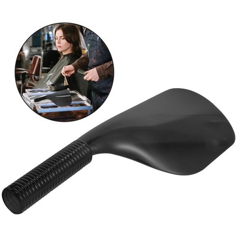 NOLITOY 2pcs Barber Shield, Hair Spray Plastic Protector Masks Black Reusable Hairspray Shield Haircut Cover for Hair Salon Hairdressing Makeup