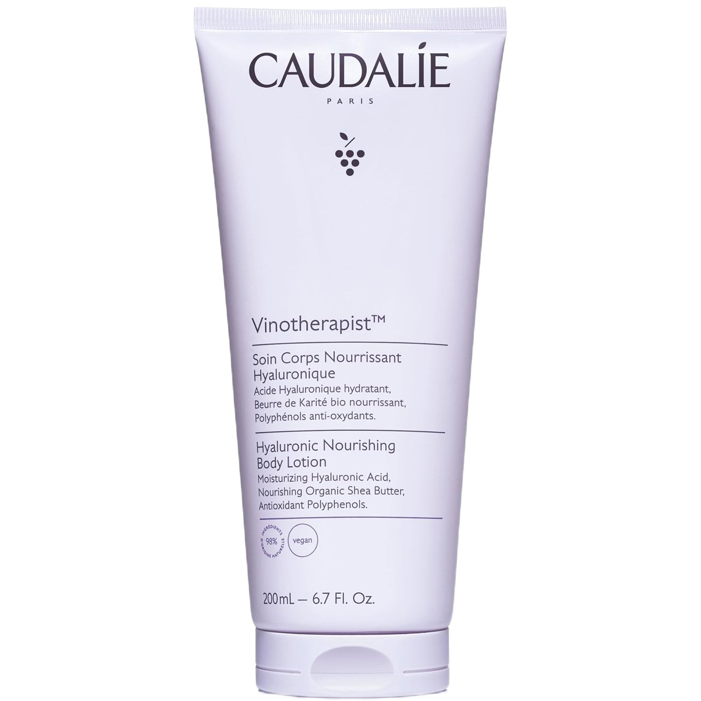 Caudalie Vinotherapist Nourishing Body Lotion with Shea Butter, 6.7 Fl Oz (Pack of 1) | Shea Butter, Hyaluronic acid