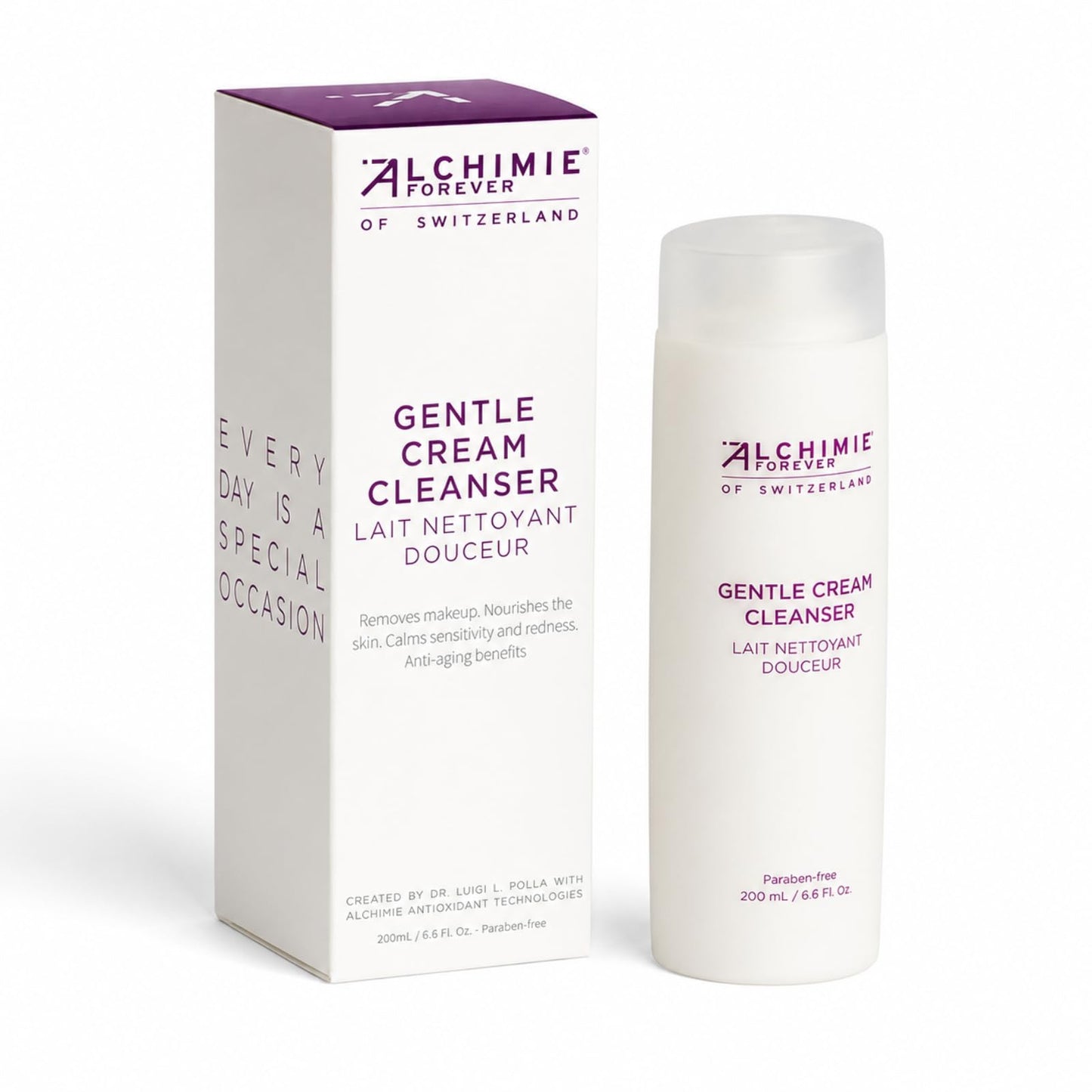 Alchimie Forever Gentle Cream Cleanser | Removes Impurities, Hydrates, Brightens and Reduces the Appearance of Redness | 6.6 Fl Oz