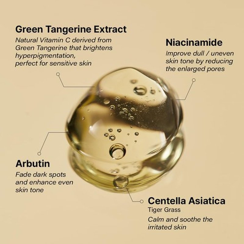 GOODAL Green Tangerine Vitamin C Serum for face, Korean Serum (Set) (Pack of 2, (2.02 Fl Oz))