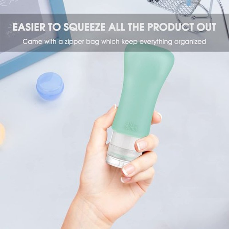 20 Pack Travel Bottles, 3oz 2oz Leak Proof Travel Accessories Toiletries,Travel Shampoo And Conditioner Bottles,Perfect for Business or Personal Travel, Fun Outdoors Silicone 20 Pieces