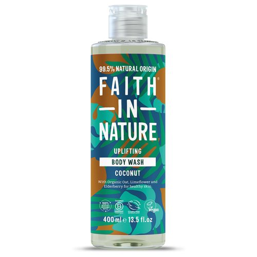 Faith in Nature Shower Gel Foam Bath Coconut 13 5 fl oz 400 ml