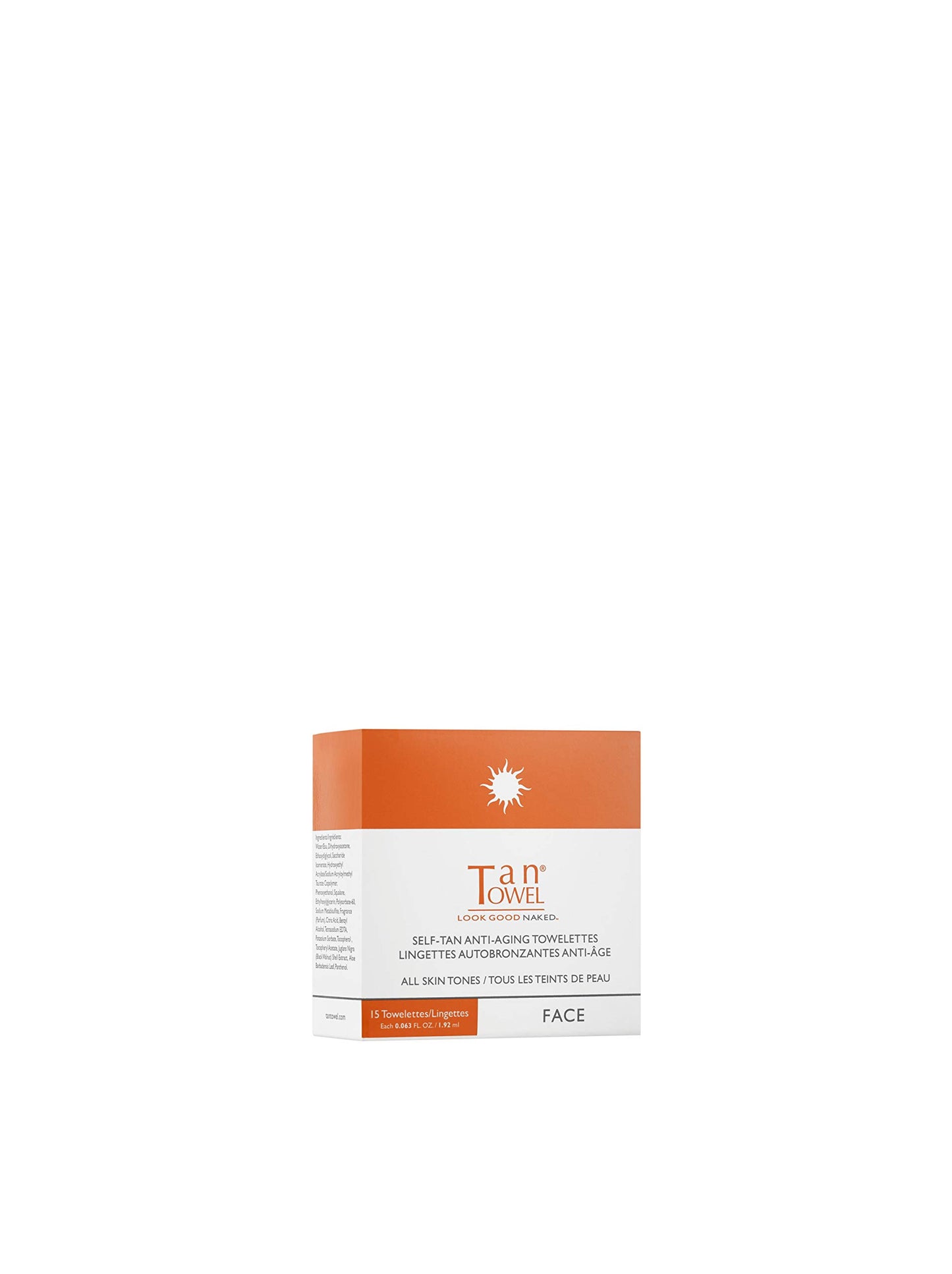 TanTowel Women's Face Tan Towelettes - 15 Pack