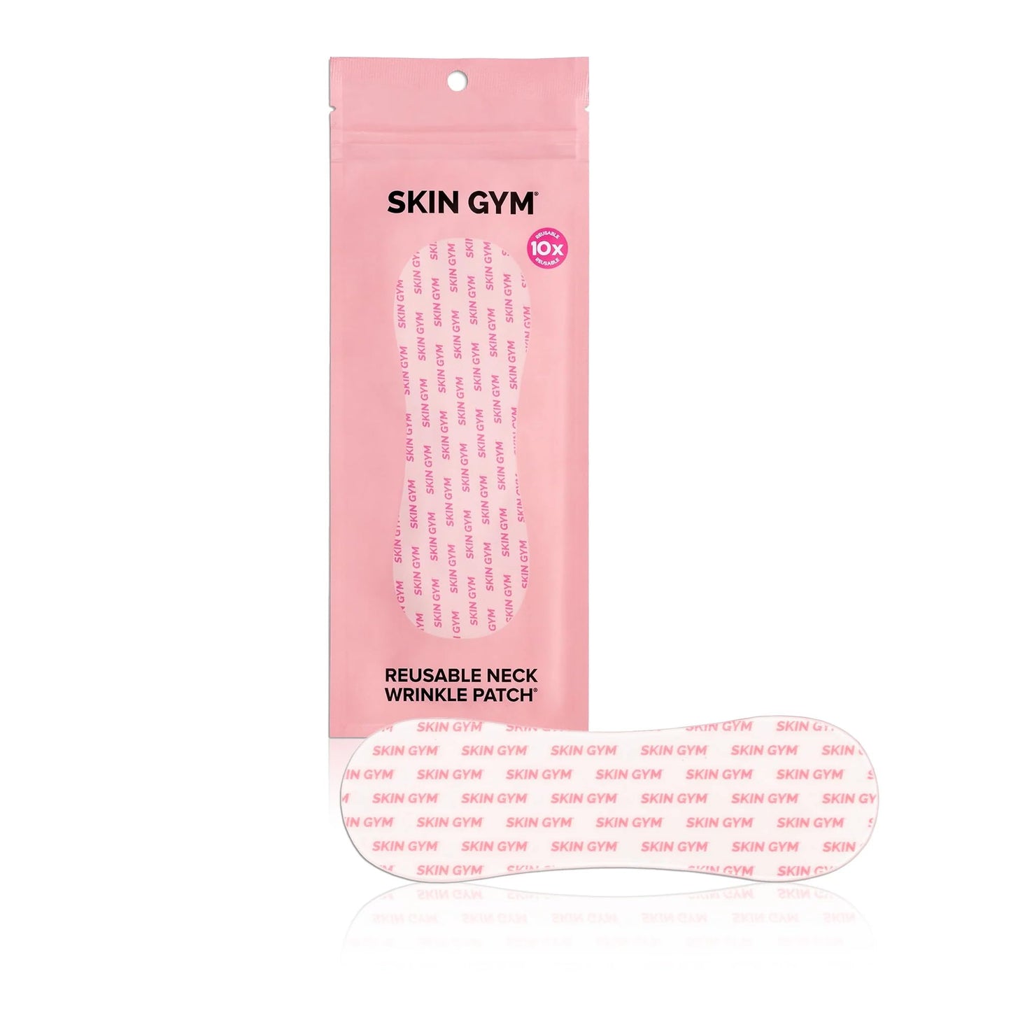 SKIN GYM Reusable Neck Wrinkle Patch – Medical-Grade Silicone Neck Patch to Smooth Fine Lines & Wrinkles, Hydrating Anti-Aging Décolletage Treatment, Reusable Skincare