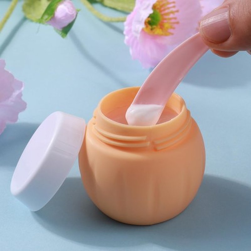 Travel Containers for Toiletries, GLAMFIELDS TSA Approved 1.7oz 50ml Travel Size Silicone Cream Jars BPA Free, Leak-proof Travel Essentials with Lid for Cosmetic Face Hand Body Cream Macaron (4 Pack)
