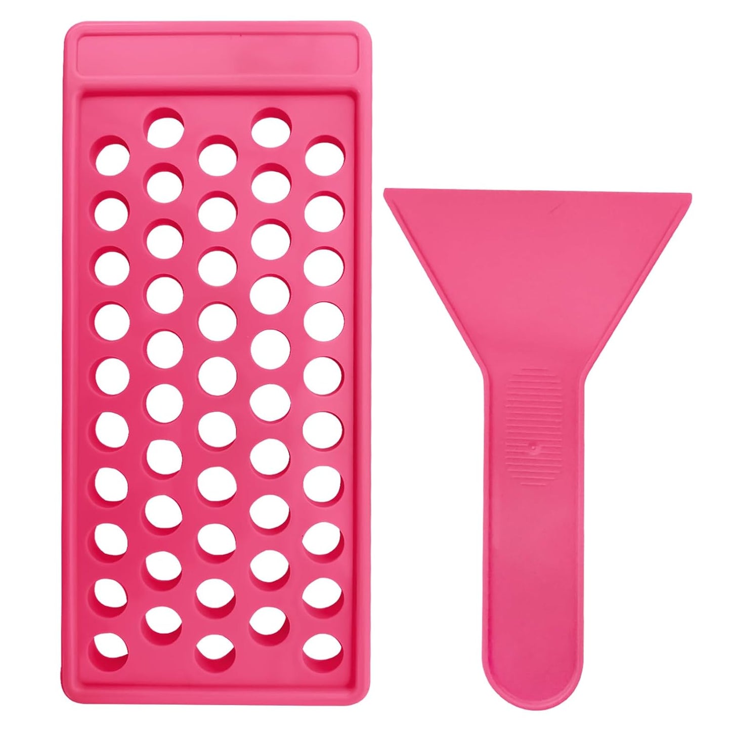 DIY Lip Balm Filling Tray - Pink Spatula Set for Easy Lip Balm Making | 1 Pack