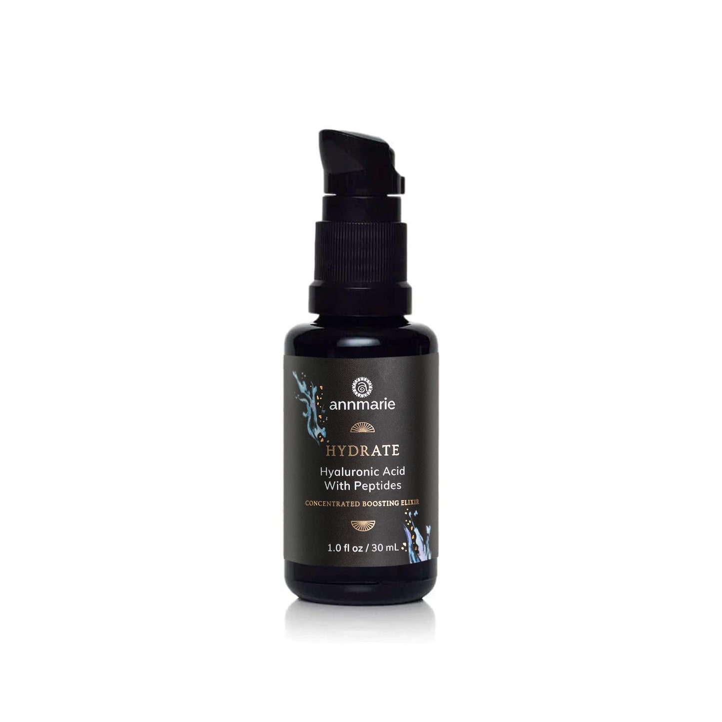 Annmarie Hydrate Concentrated Boosting Elixir - Hyaluronic Acid with Vegan Collagen Peptides, 30ml | Deeply Hydrates, Plumps, and Strengthens Skin | MADE SAFE Approved for All Skin Types