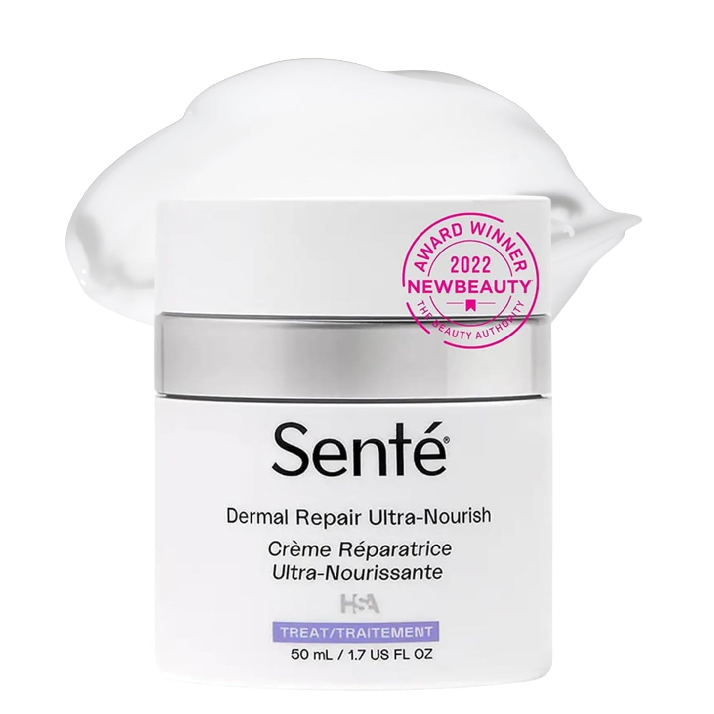 Senté Dermal Repair Ultra-Nourish | Rosacea Treatment for Dry, Sensitive Skin | Repairs, Replenishes & Reduces Skin Redness | 1.7 Fl Oz