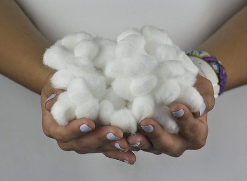 DecorRack 300 ct Small Cotton Balls, 100% Pure Natural Cotton, for Make-Up, Nail Polish Removal, Pet Care, Soft and Absorbent (Pack of 300)