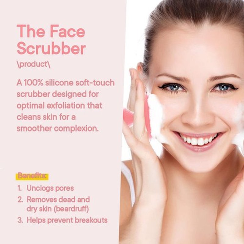 VWMYQ Silicone Face Scrubber for Men Facial Cleansing Brush Silicone Face Wash Brush Manual Waterproof Cleansing Skin Care Face Brushes for Cleansing and Exfoliating