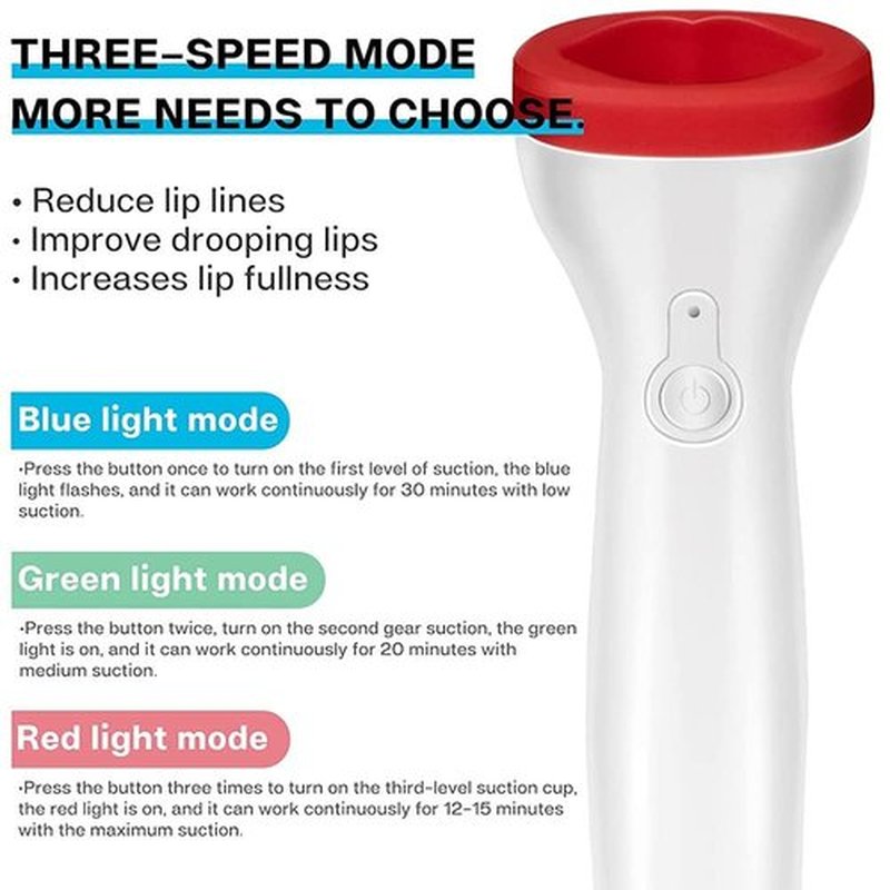 GVXOX Lip Plumper Device,2023 New Lip Sucker Plumper Tool Women's Electric Lip Plumper, Lip Plumper USB Rechargeable (Color : 2pcs)