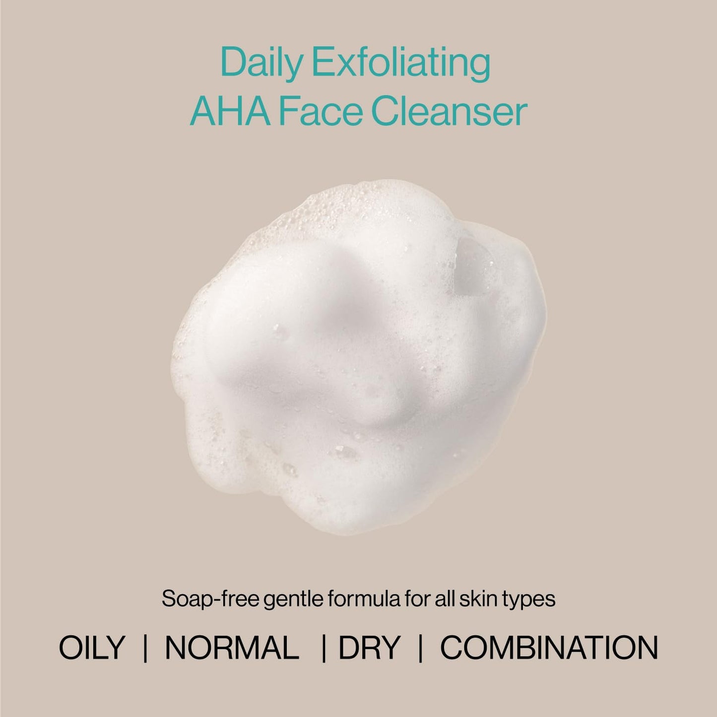 eb5 Exfoliating Aha Cleansing Lotion for Nourishing and Glowing Skin | Moisturizing, Soap-free, Anti-Aging Gentle Cleanser for Men & Women (6 Fl oz)