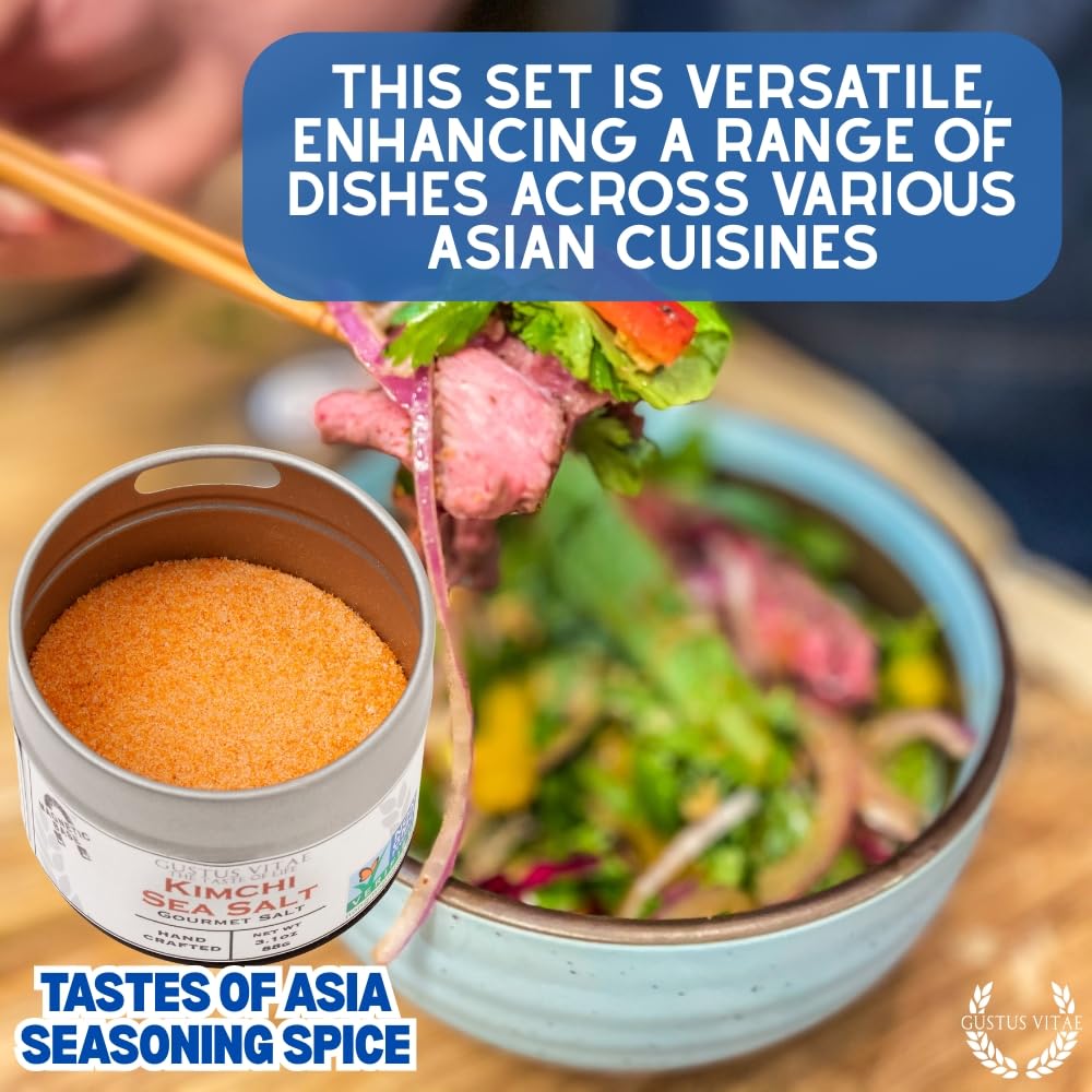 Gustus Vitae | Asian Seasonings Gift Set | All Natural Gourmet Spice Blends