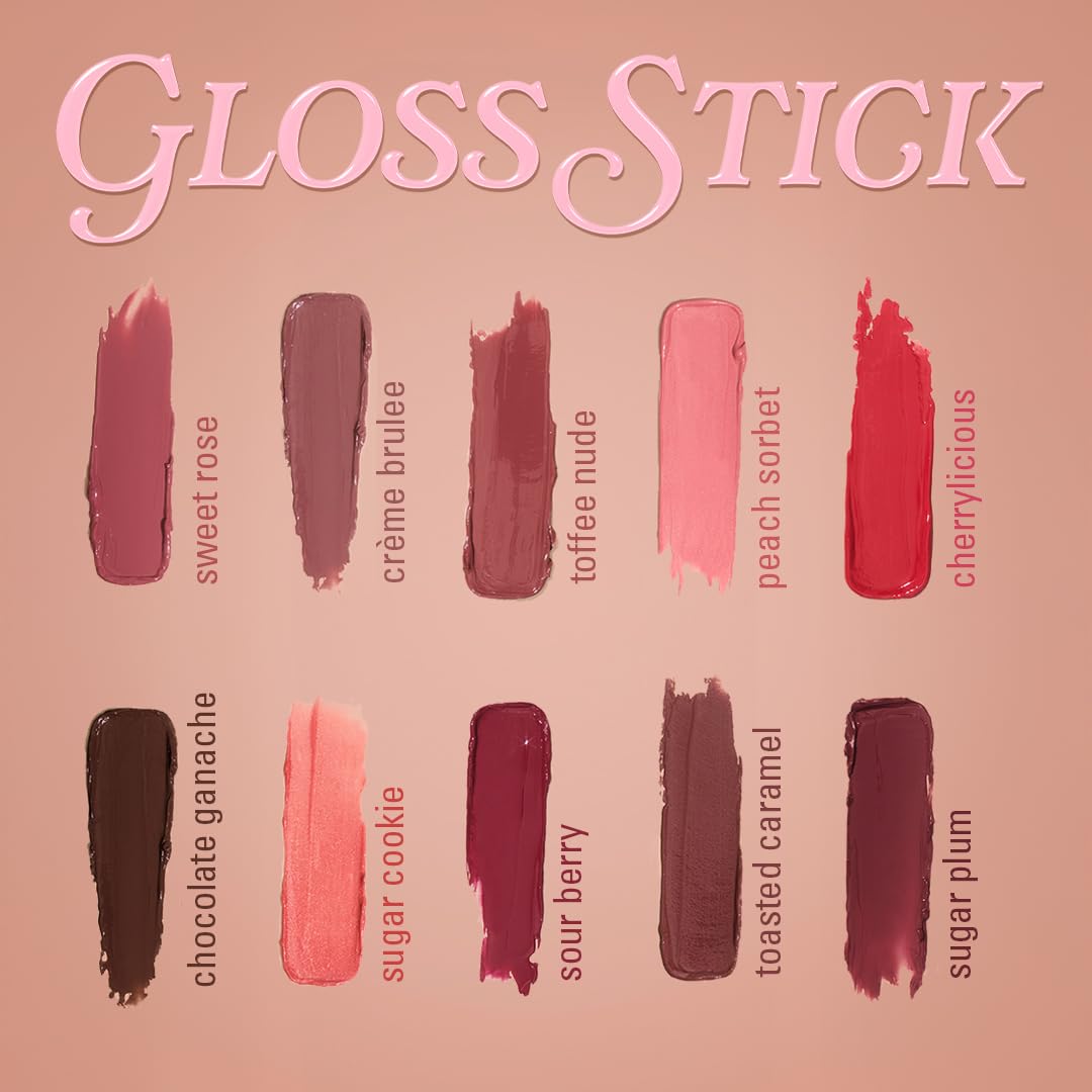Revolution Beauty London, Pout Lip Gloss Stick, Pigmented High-Shine Formula with Hyaluronic Acid & Vitamin E, Vegan & Cruelty-Free, Shimmer Sugar Cookie Pink, 0.1 fl oz