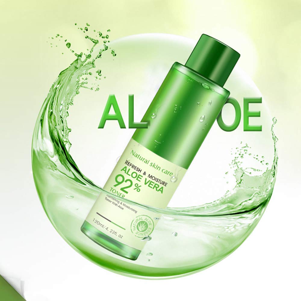 BIOAQUA 92% Aloe Vera Refresh Moisturizing Toner Natural Plant Skin Care 120ml