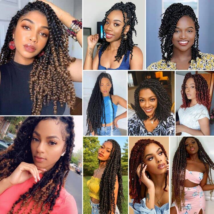 Grey Passion Twist Crochet Hair,12 Inch 9 Packs Pretwisted Passion Twist Hair, Soft Pre Looped and Pre twist Crochet Hair For Women，Short Curly Crochet Braids(12",9bundles,1B/Gray#)