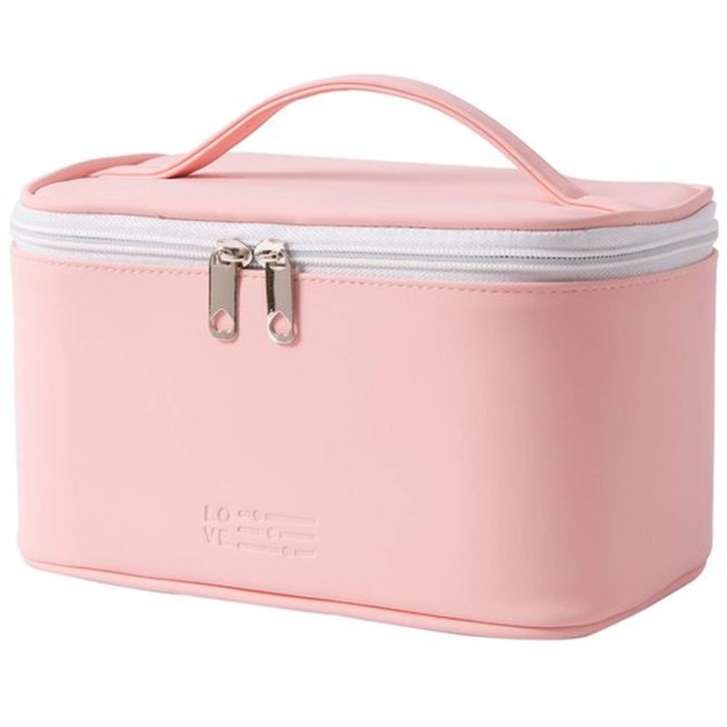 Meiyuuo Makeup Bag Cosmetic Bags Small for Women Ladies Zipper Pouch Makeup Organizer Waterproof Cute (Light Pink)
