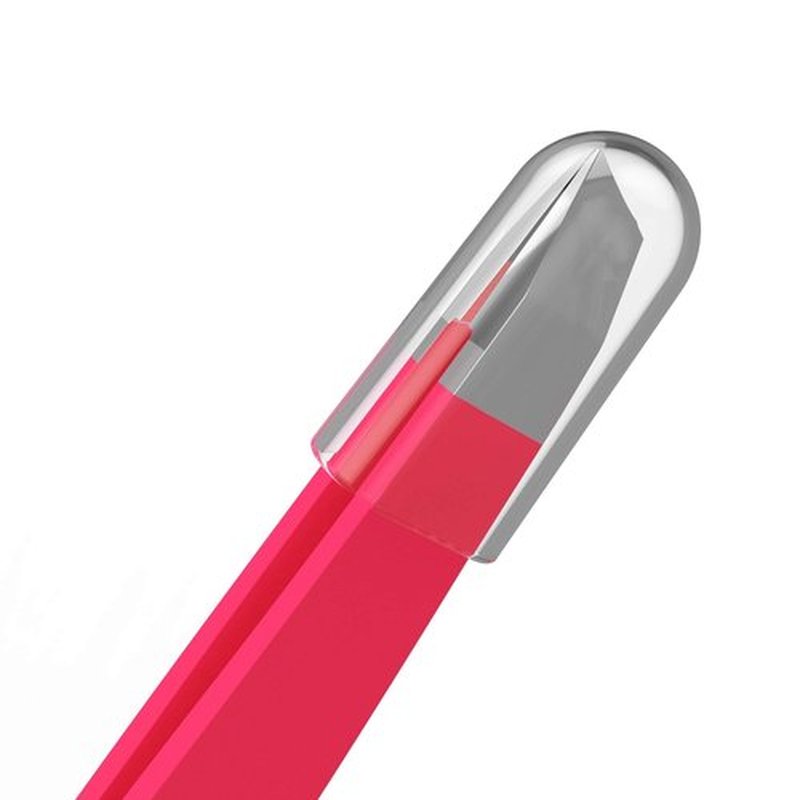 Tweezer Guru Tweezers for Women - Slant Pointed Precision Tweezers for Eyebrows & Ingrown Hair Removal - Blackhead and Splinter Tweezer with Sharp Needle Nose Point for Plucking (Bright Pink)