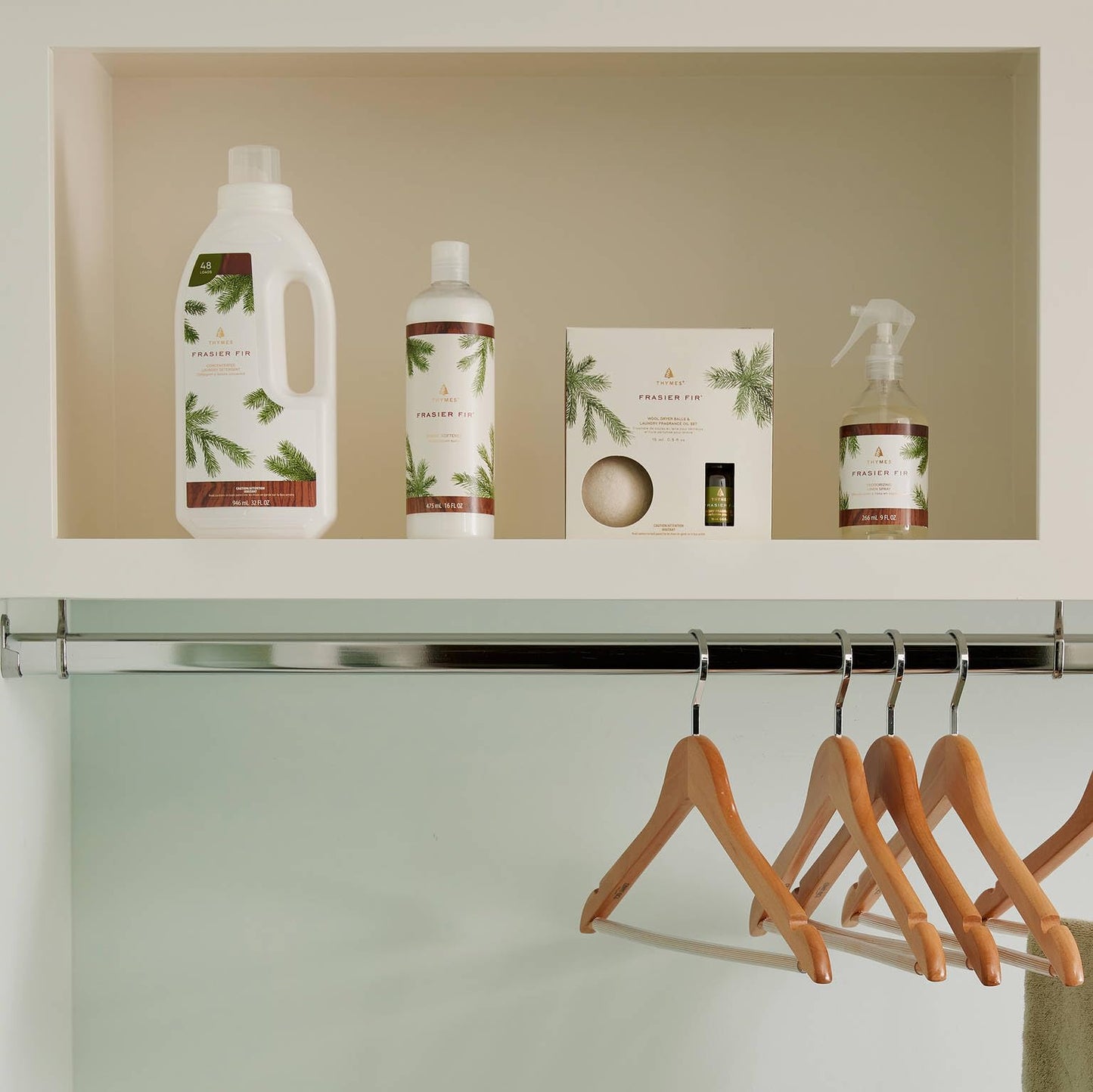 Thymes Laundry Detergent, Pure and Natural, Comes in Size of 32 Fl Oz, Frasier Fir Scent