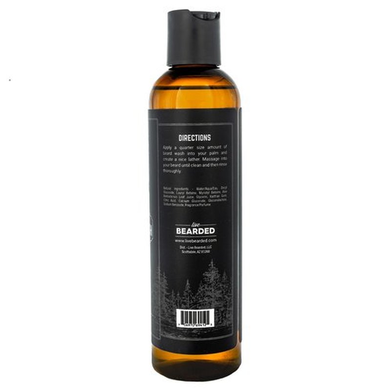 Live Bearded: Beard Wash - Canyon - Beard and Face Wash - 8 fl. oz. - Water-Based Formula with All-Natural Ingredients for a Gentle, Deep Cleanse - Made in the USA