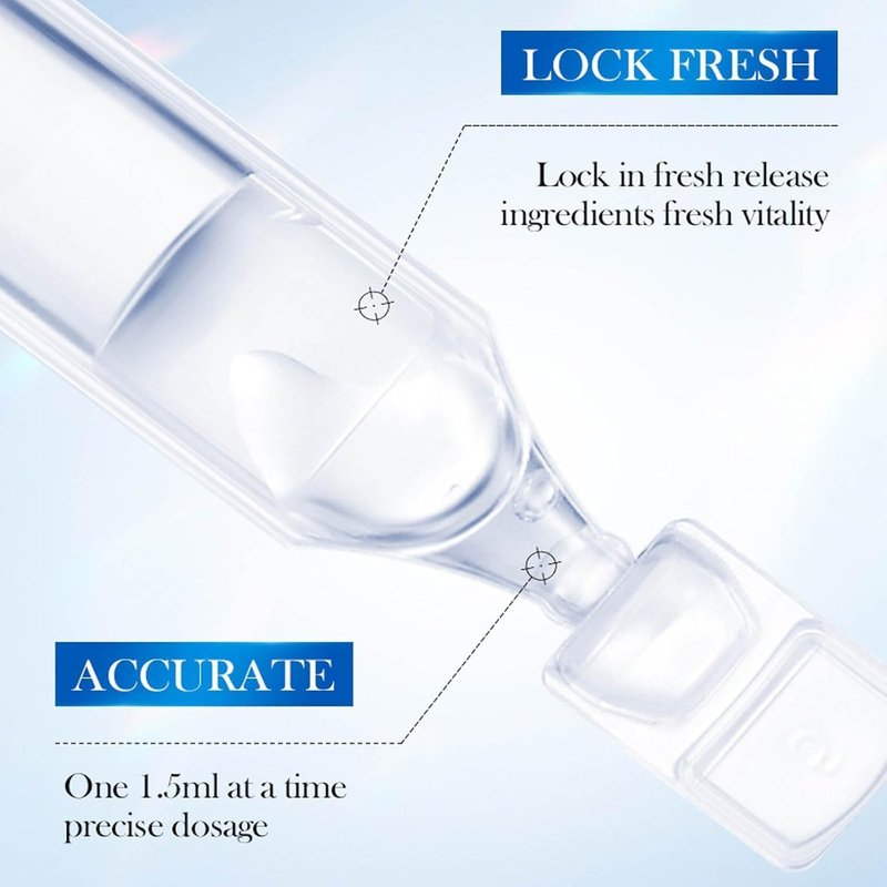 3% Hyaluronic Acid Serum Vials – Ultra Hydrating Face Serum with Hyaluronic Acid, Single-Use Moisturizing Tubes for Dry & Dehydrated Skin (30 PCS)