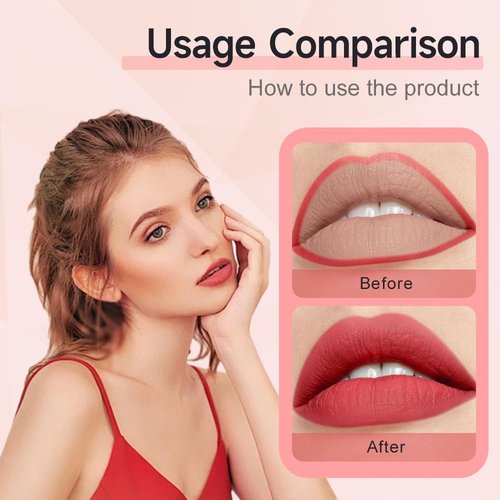 JUDUNA Longwear Liquid Lip Liner, 2024 New 2-in-1 Liquid Lipstick Pen Lip Liner Pencil, Waterproof Quick-Drying Long-Lasting Matte Liquid Lipstick (Color#04, 0.6 ML)