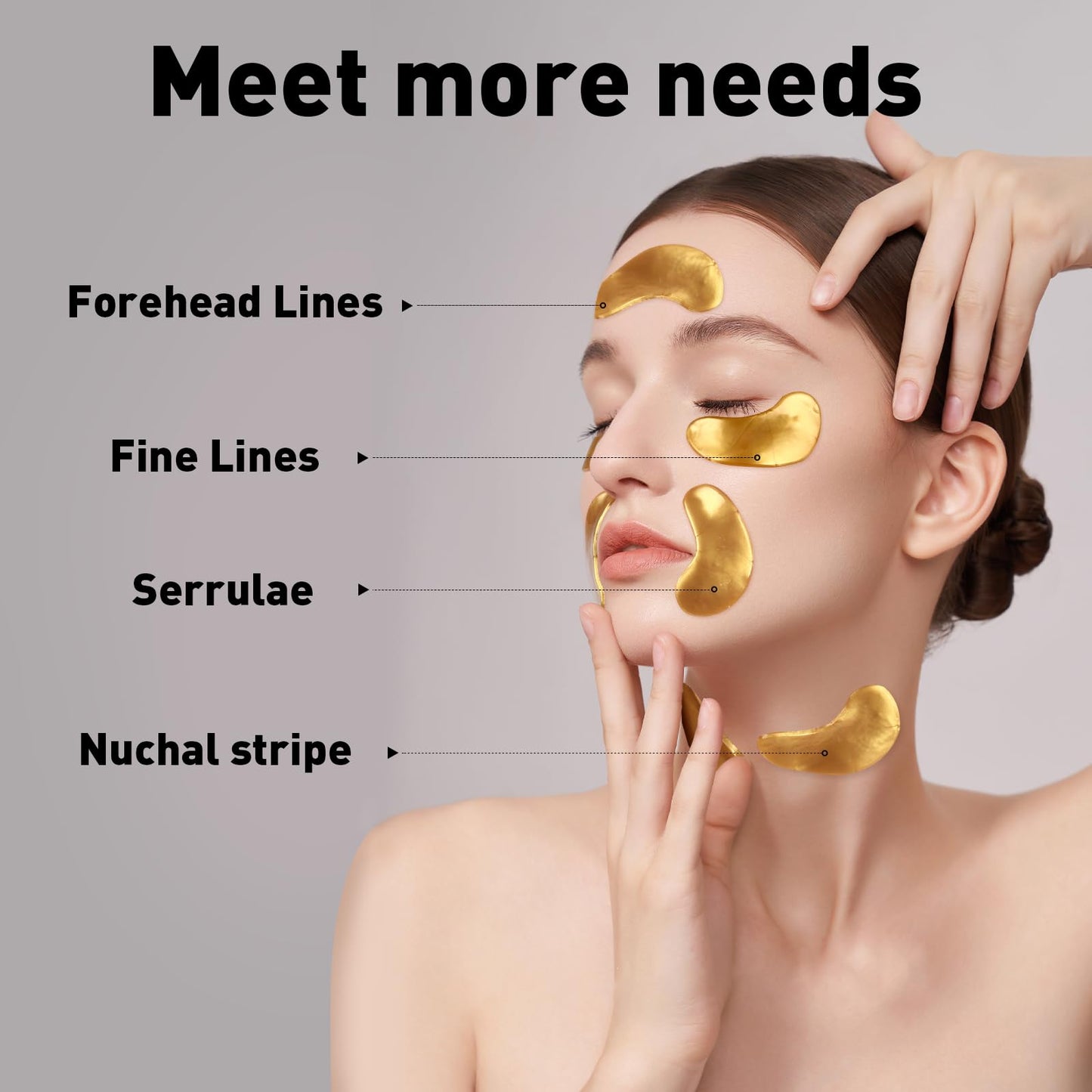 CHMI Under Eye Patches (15 Pairs), Collagen Skin Care Products,24K Gold Under Eye Mask for Puffy Eyes,Dark Circles,Undereye Bags and Wrinkles,Natural Ingredients.