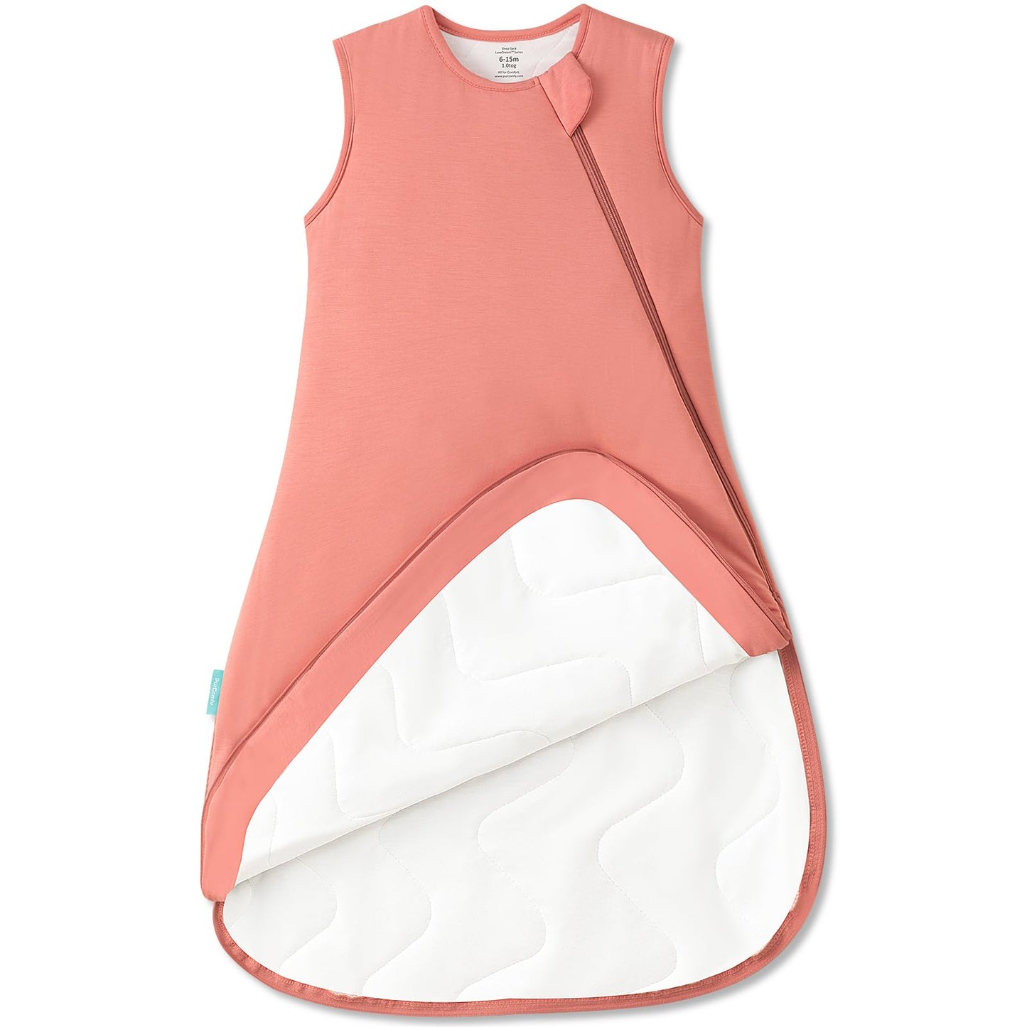 PurComfy Supersoft Sleep Sack 1.0 TOG, Premium Bamboo Viscose Baby Sleeping Bag 2-Way Zipper Sleep Sack Baby Wearable Blanket