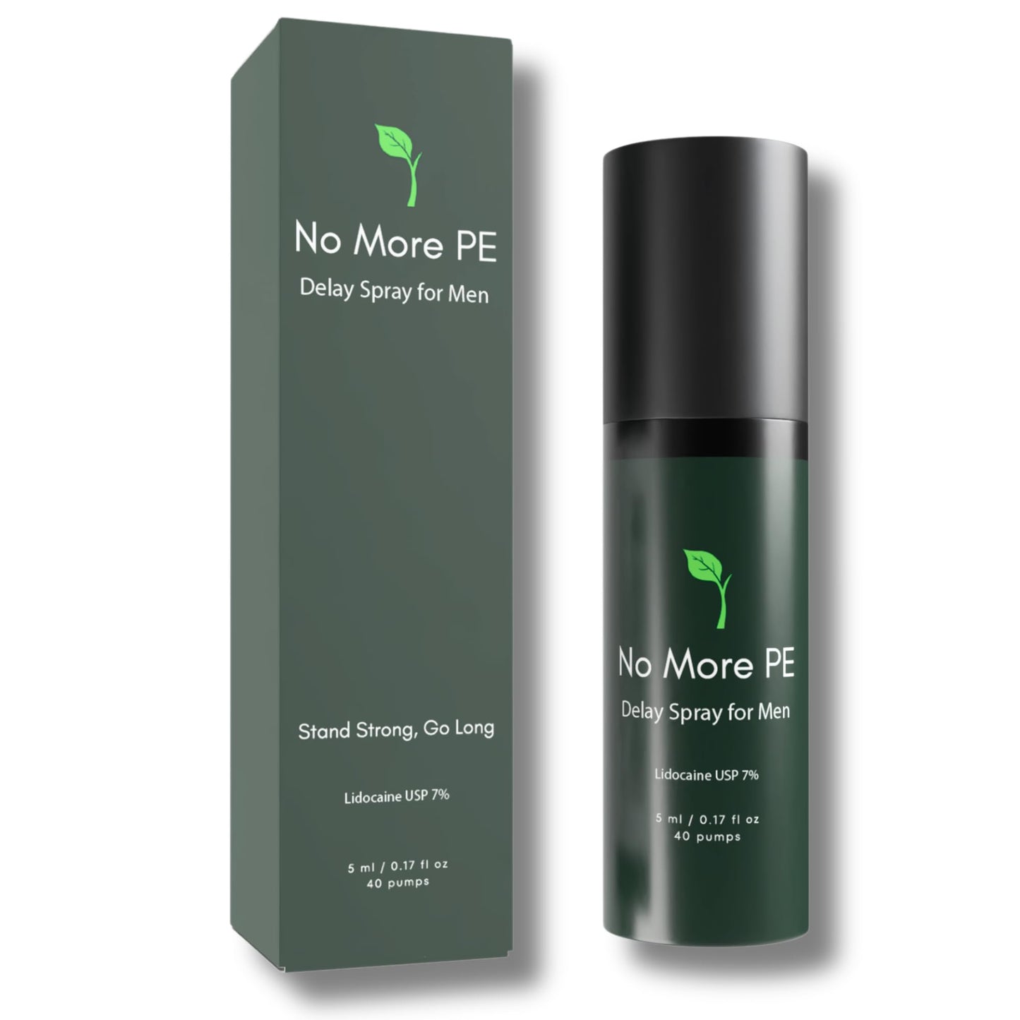 No More PE Desensitizing Delay Spray for Men 5 ml (40 Pumps), Unscented Climax Control Delay Spray with Improved Numbing Effect, Increases Men’s Time in Bed