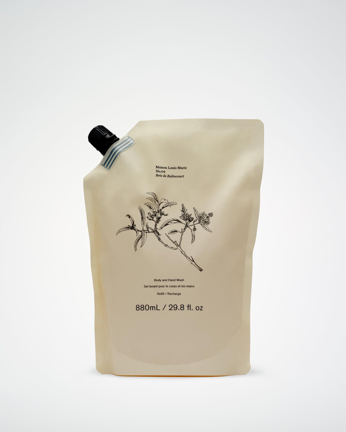 Maison Louis Marie - No.04 Bois de Balincourt Natural Body + Hand Wash Refill | Luxury Clean Beauty + Non-Toxic Fragrance (29.8 fl oz | 880 ml)