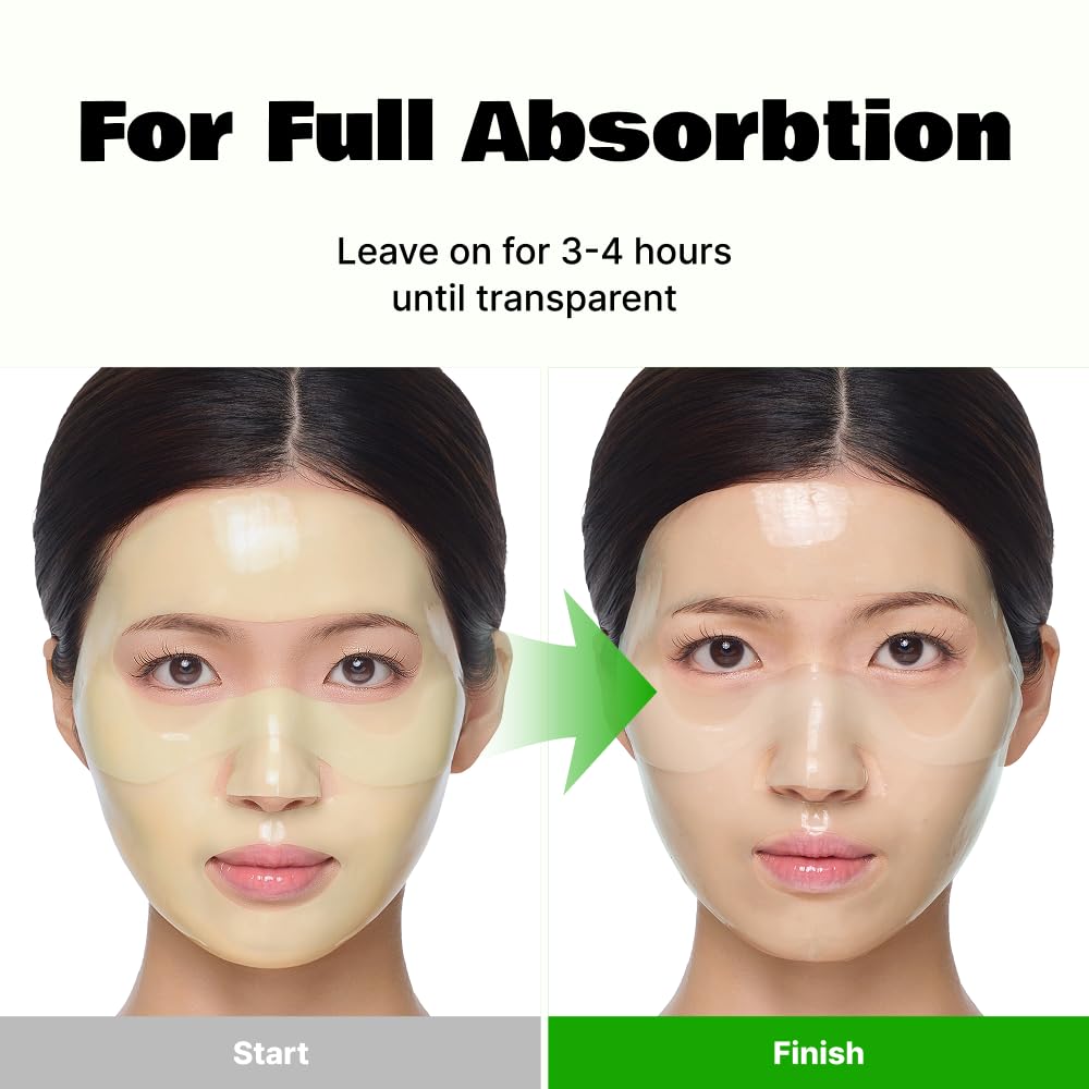 LALARECIPE PDRN Melting Hydrogel Night Mask, Centella-Derived PDRN for Skin Intense Soothing & Revitalizing, Intensive Overnight Calm Care Face Mask, Korean Skin Care (1.35 fl oz x 4ea)