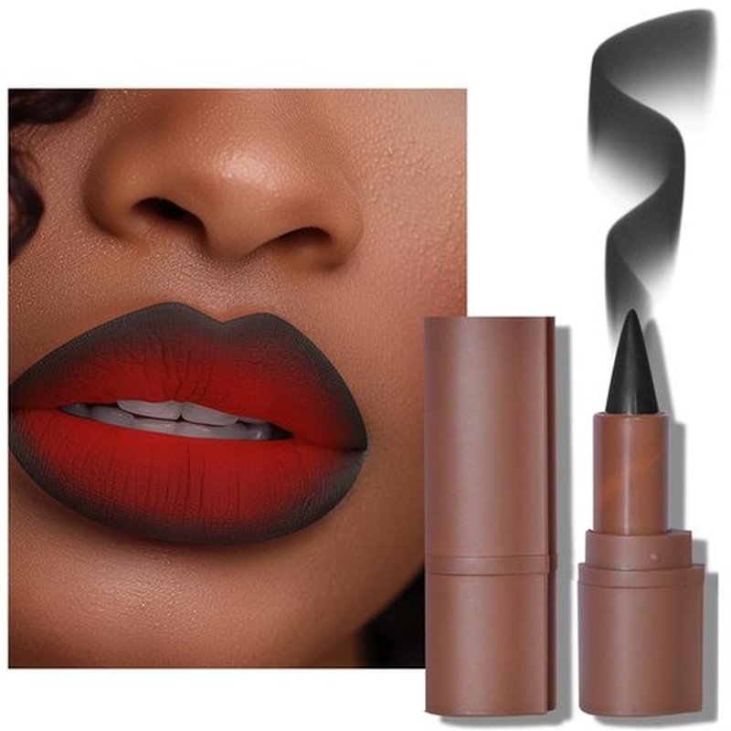 2-in-1 Gradient Lip Liner and Lipstick Lip Combo Set - Achieve Flawless Contour and Gradual Ombre Effect with Easy-to-Use Crayon Form and Cone Tip - Non-Smudging, Long-Lasting (08# Dark, 1)