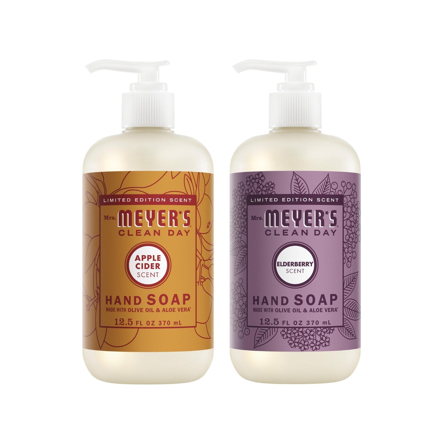 Mrs. MEYER'S CLEAN DAY Hand Soap Variety (Snow Drop + Peppermint)