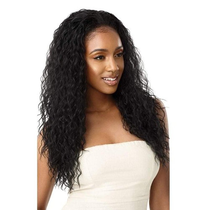 Outre Quick Weave Wet & Wavy Half Wig BEACH CURL 24" (DR27)
